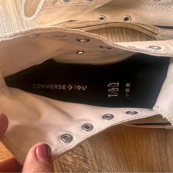 Converse Chuck Taylor High Top Platform Sneakers White Canvas Unisex 8.5 woman’s - Picture 9 of 12